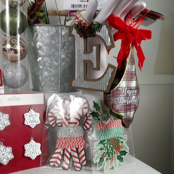 NEW Christmas Bundle Assorted Variety -Ornaments -Decals -Twine Holiday Decor - Picture 3 of 15